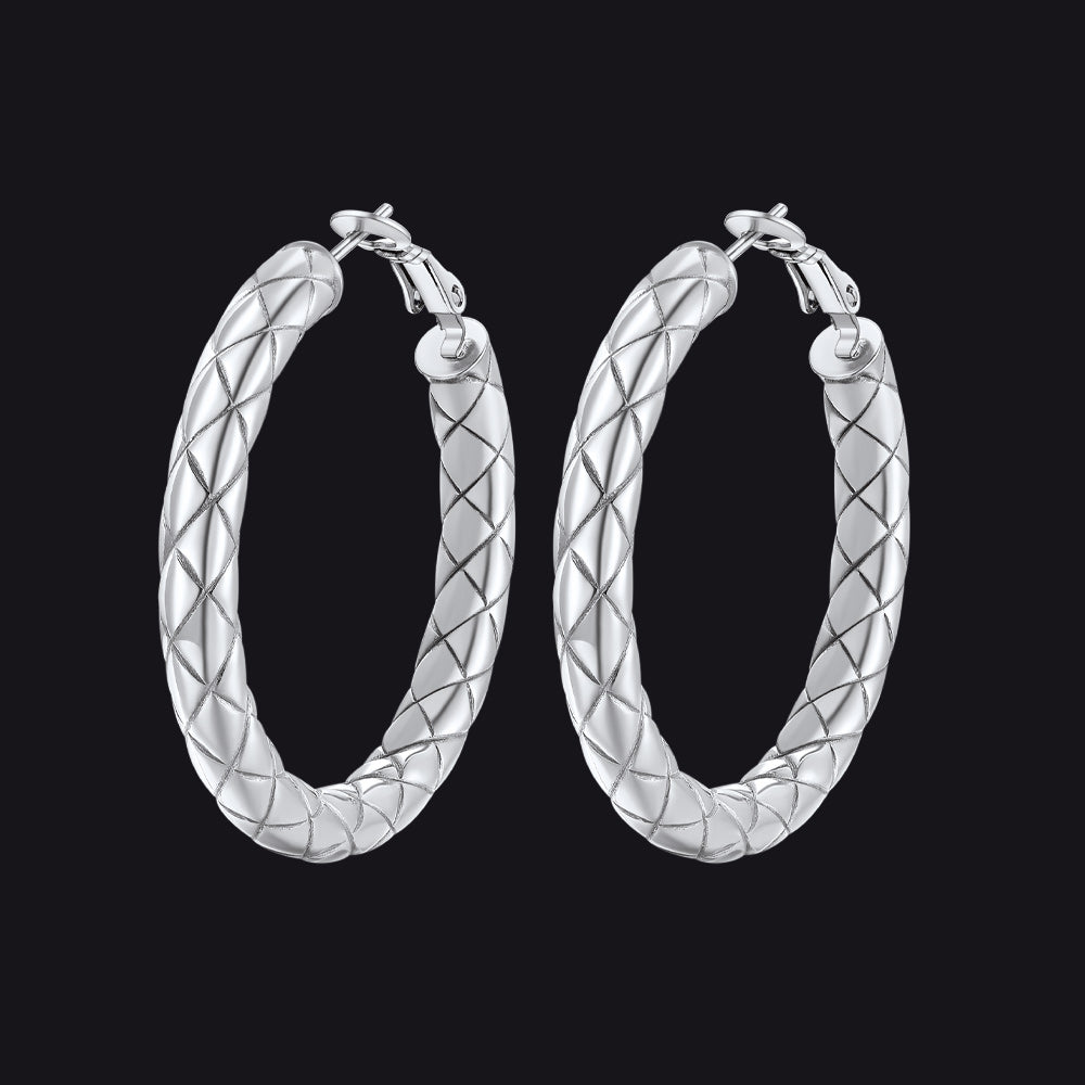 30/40/60/80mm Simple Oversized Hoops Earrings for