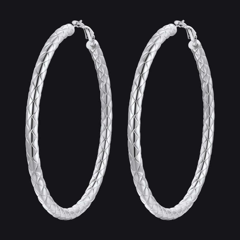 30/40/60/80mm Simple Oversized Hoops Earrings for