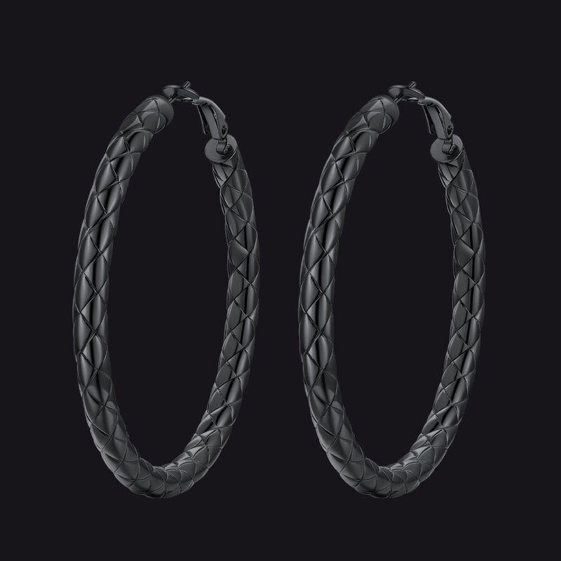 30/40/60/80mm Simple Oversized Hoops Earrings for