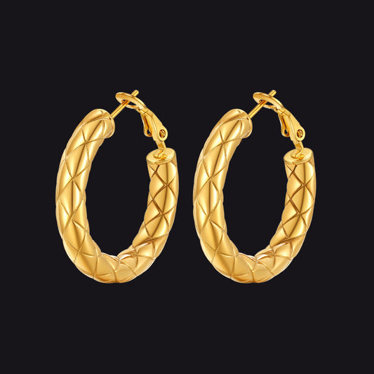 30/40/60/80mm Simple Oversized Hoops Earrings for