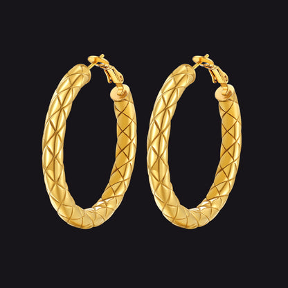 30/40/60/80mm Simple Oversized Hoops Earrings for