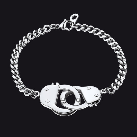4mm Handcuff Chain Bracelet for Stainless Steel