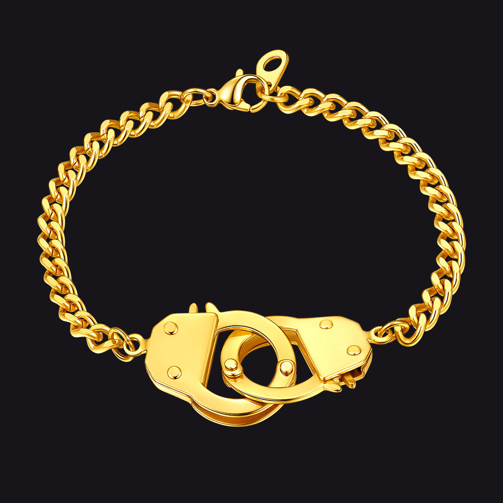 4mm Handcuff Chain Bracelet for Stainless Steel