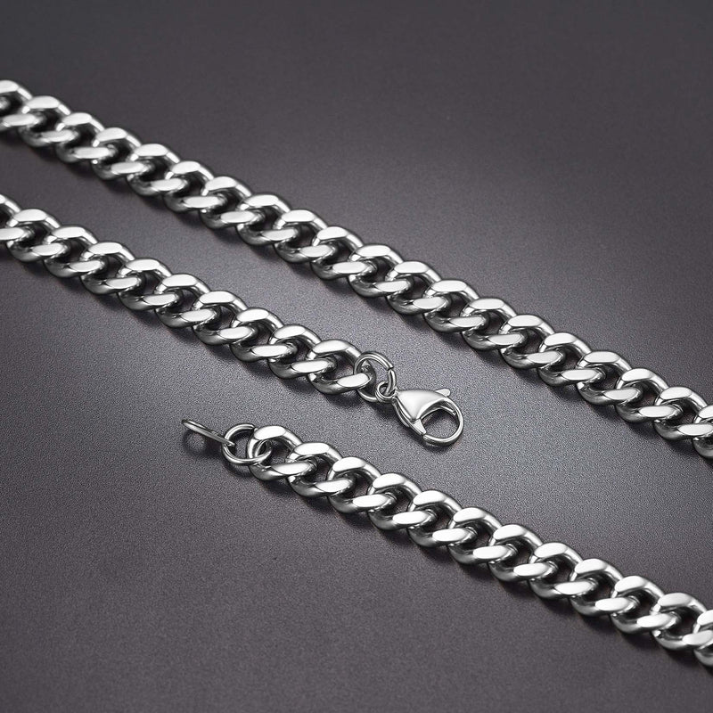 Sturdy Cuban Chain Necklace for 5/7/9/12mm Width