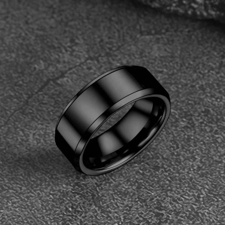 Beveled Edge Basic Wedding Tungsten Carbide Band Ring for