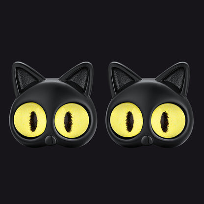 Black Cat Stud Earring for Halloween Gift