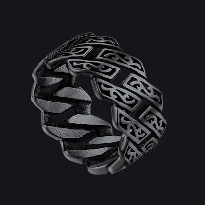 Retro Celtic Chain Stainless Steel Ring for