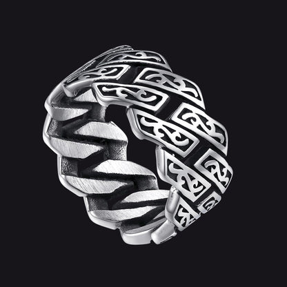 Retro Celtic Chain Stainless Steel Ring for