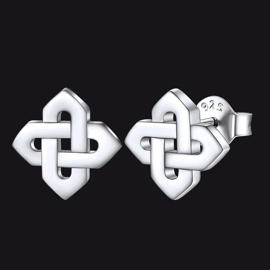 Celtic Knot Stud Earrings for in Sterling Silver