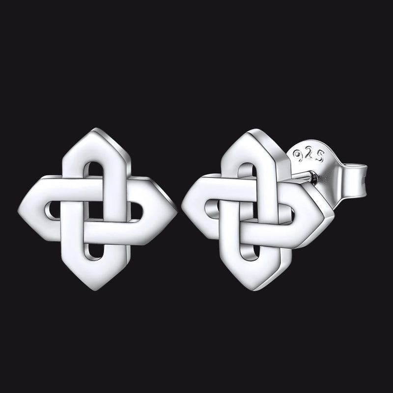Celtic Knot Stud Earrings for in Sterling Silver