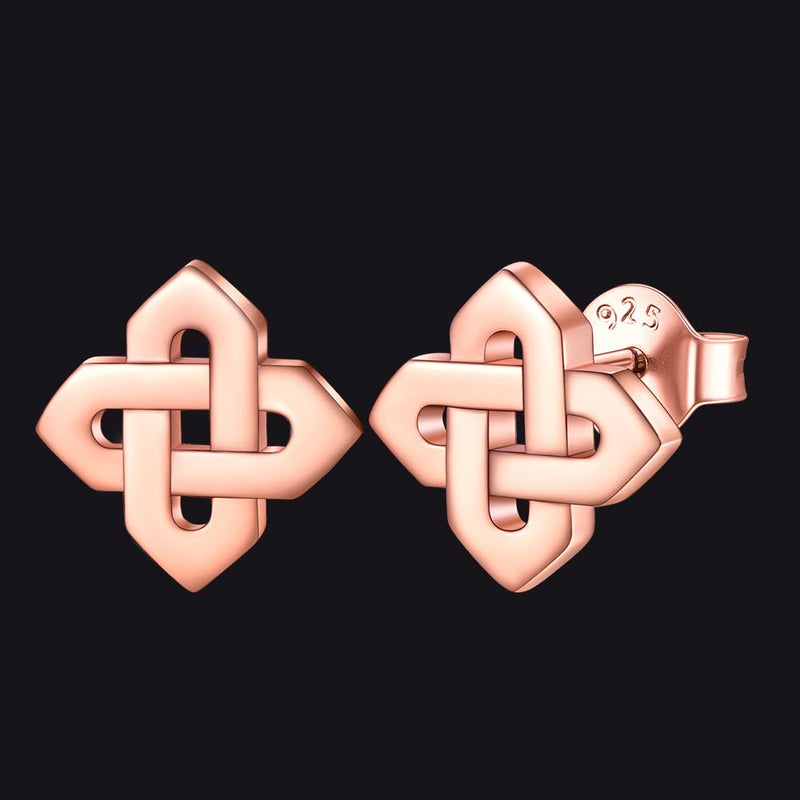 Celtic Knot Stud Earrings for in Sterling Silver