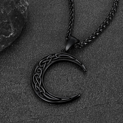 Flash Celtic Crescent Moon Necklace for /