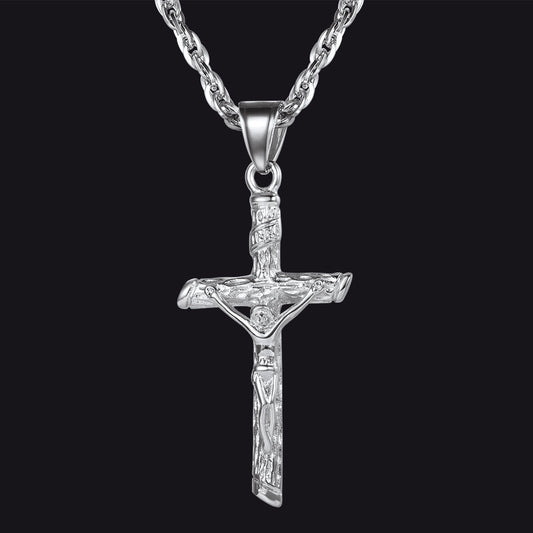 Jesus Cross Crucifix Necklace for