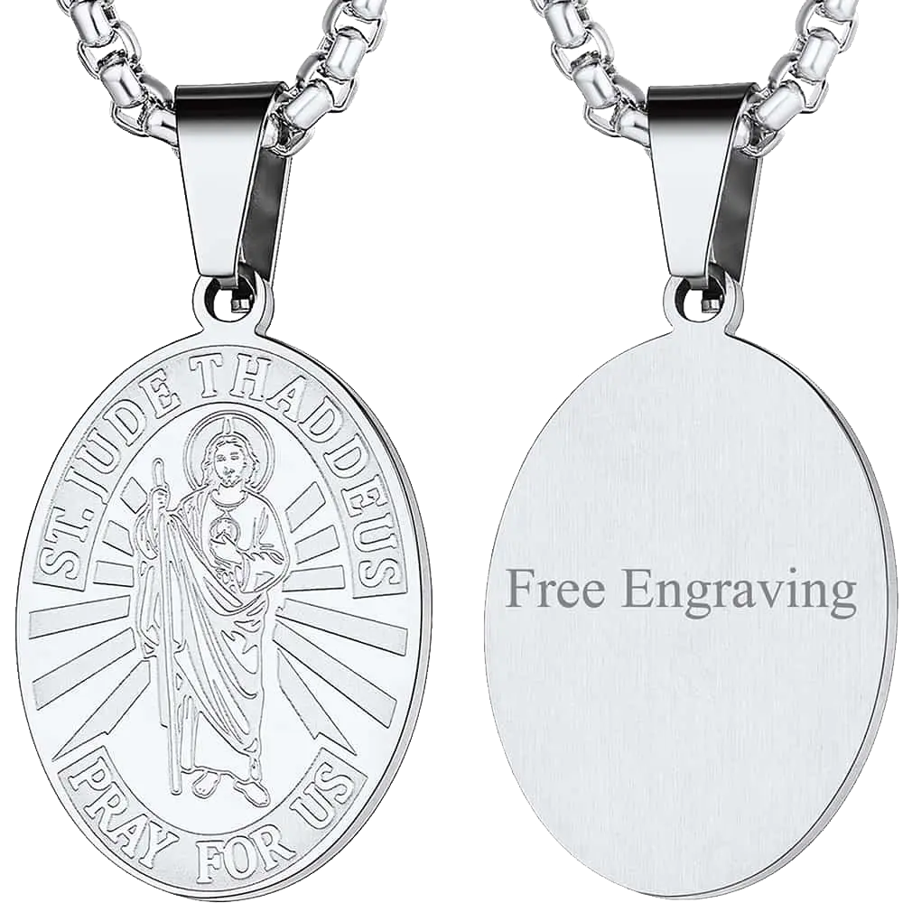 Saint Jude Necklace Patron Saint Medals Pendant
