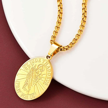Saint Jude Necklace Patron Saint Medals Pendant