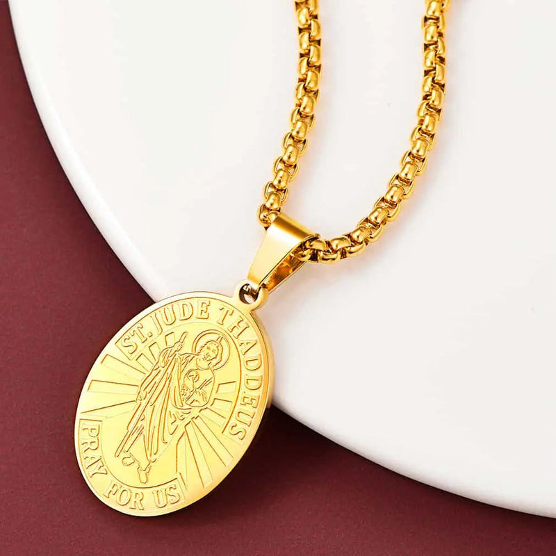 Saint Jude Necklace Patron Saint Medals Pendant