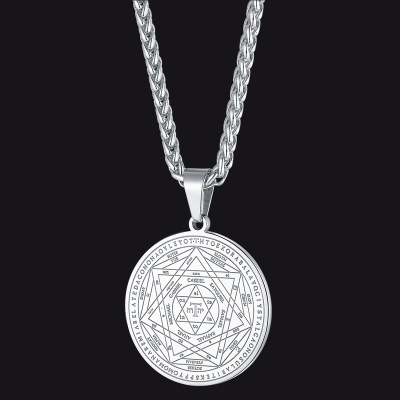 Seal of Solomon Pendant Talisman Pentagram Necklace for