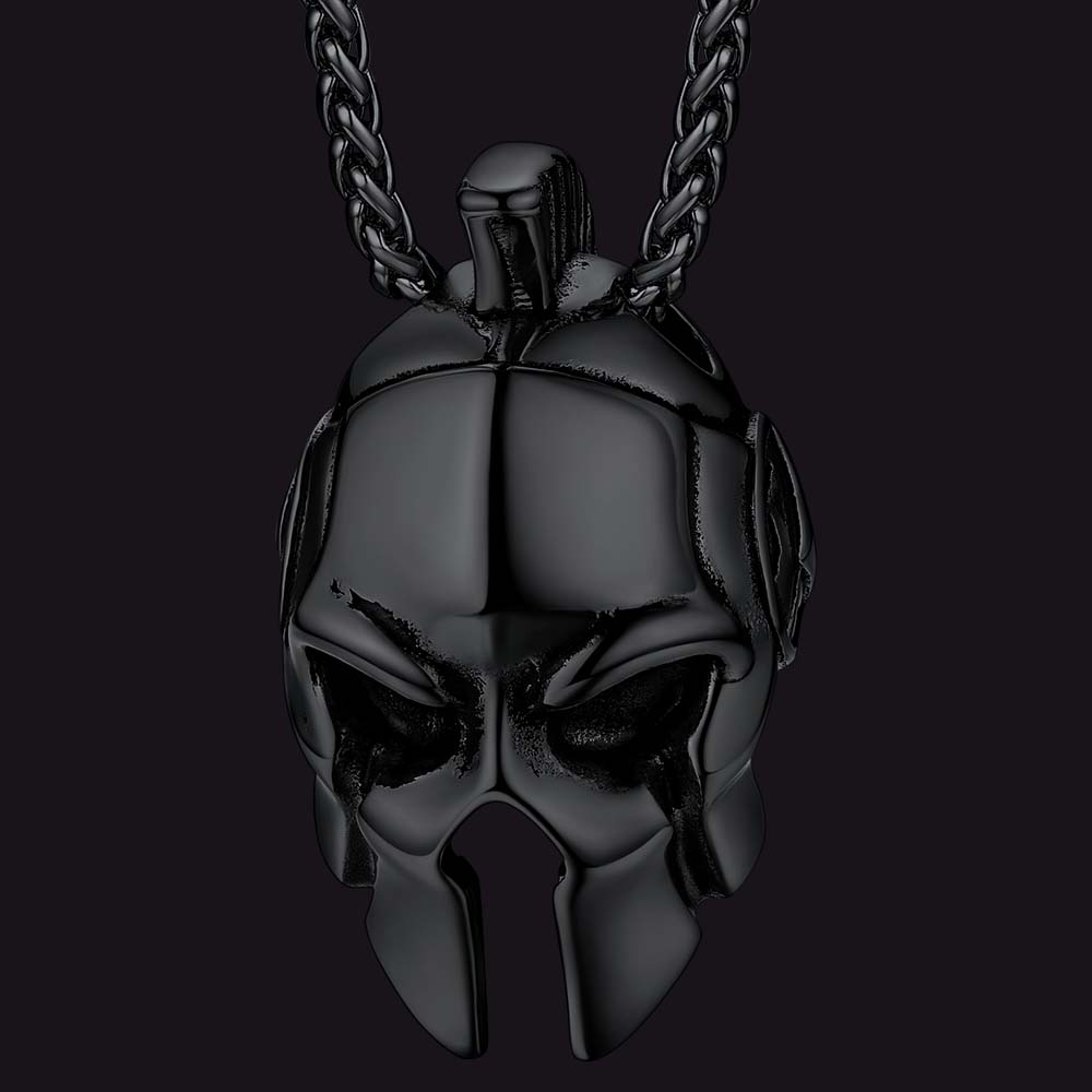Flash Spartan Helmet Pendant Necklace Greece Jewelry for
