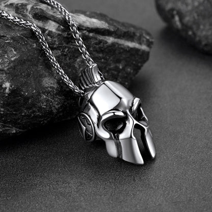 Flash Spartan Helmet Pendant Necklace Greece Jewelry for