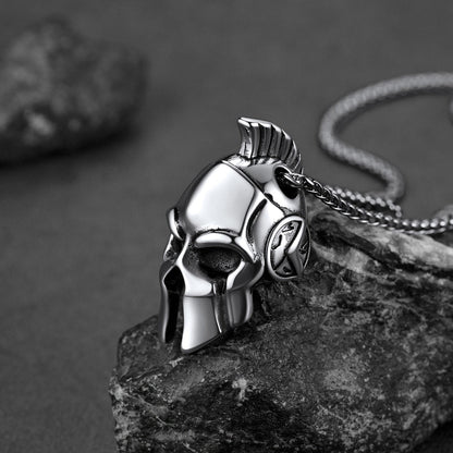 Flash Spartan Helmet Pendant Necklace Greece Jewelry for