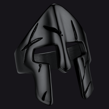 Spartan Warrior Mask Helmet Ring for