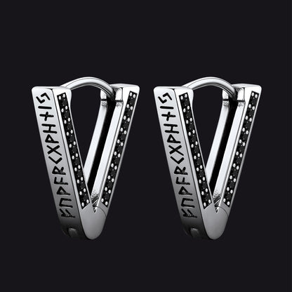 Classic Triangle Huggie Hoop Earrings for