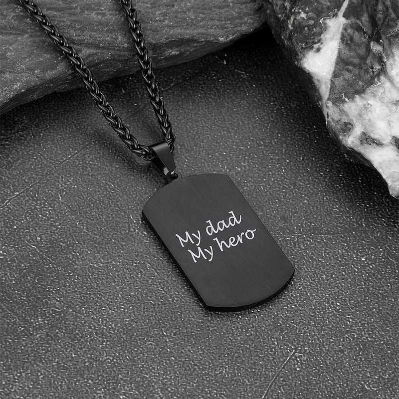 Custom Photo Dog Tag Necklace With Picture Memorial Gift