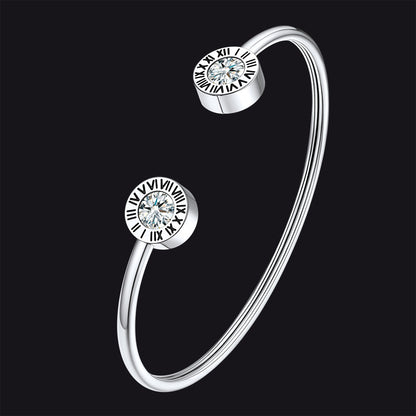 Roman Numerals Birthstone Bracelets for