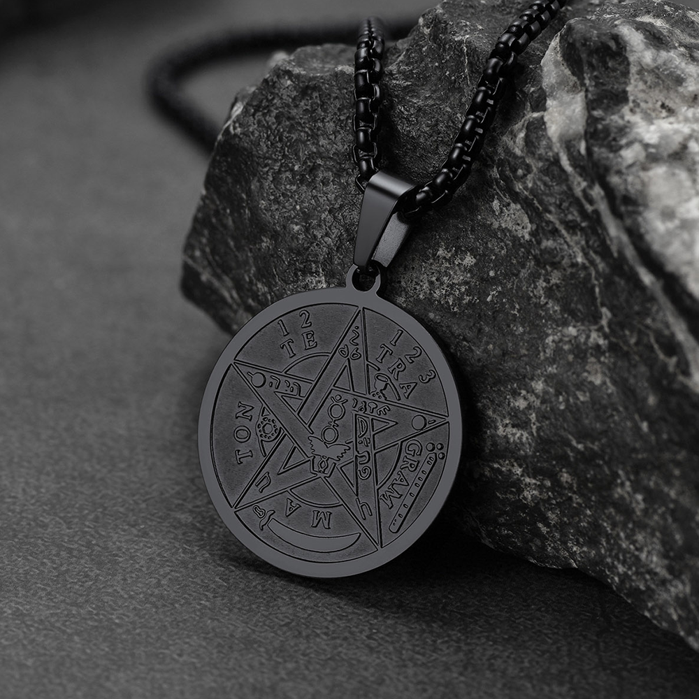 Seal of Solomon Medal Pentagram Amulet Necklace
