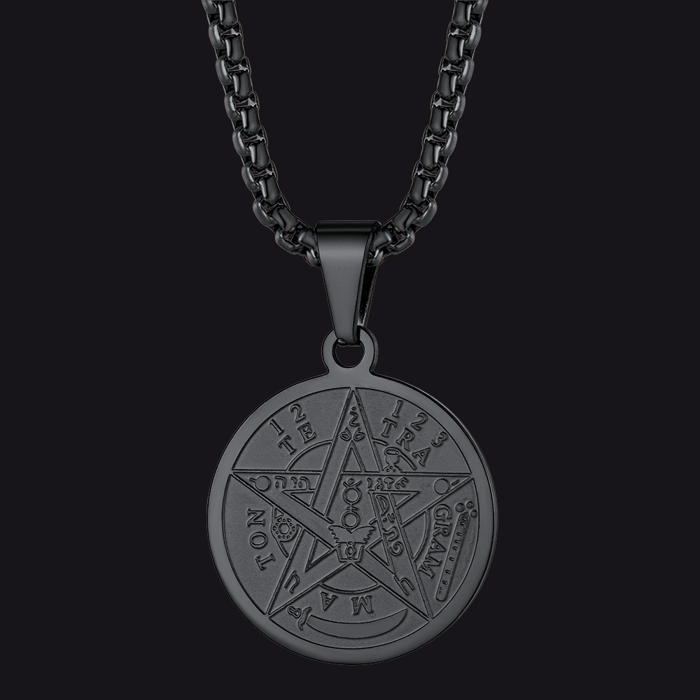 Seal of Solomon Medal Pentagram Amulet Necklace