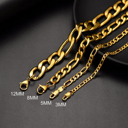 Figaro Link Chain Necklace for