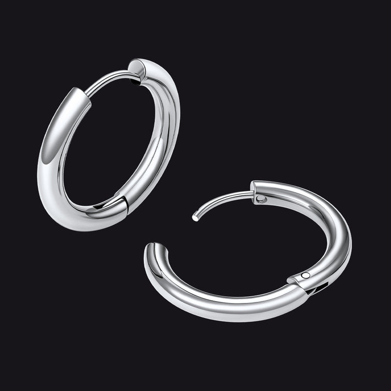 Simple 10mm Hoop Earrings for