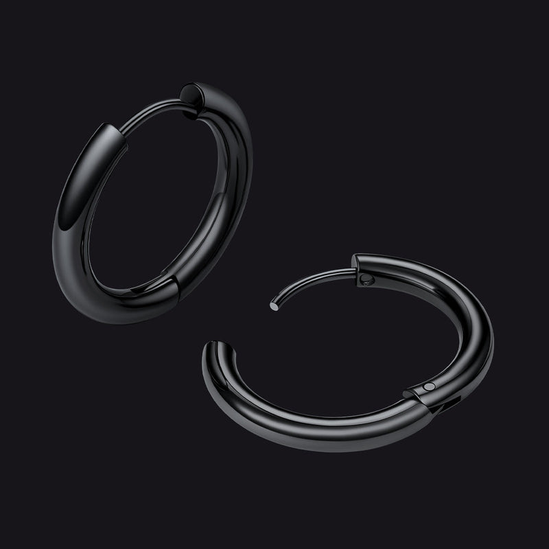 Simple 10mm Hoop Earrings for