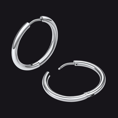 Simple 10mm Hoop Earrings for