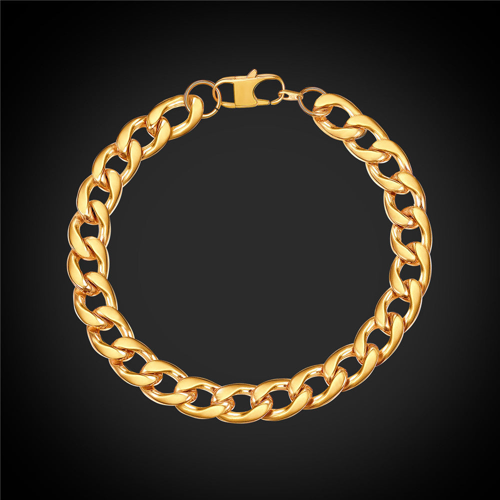 Flash 9mm Thick Chain Bracelet for