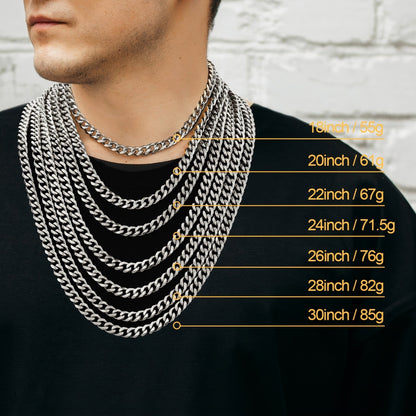 Chunky Miami Curb Cuban Link Chain Necklace for