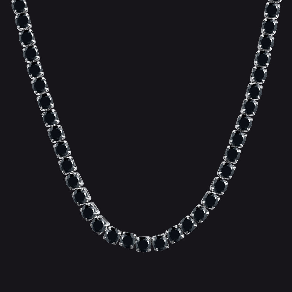 Cz Diamond Cut Tennis Chain Necklace for