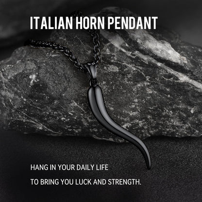 Cornicello Italian Horn Necklace Amulet Pendant