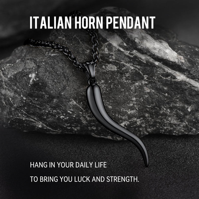 Cornicello Italian Horn Necklace Amulet Pendant