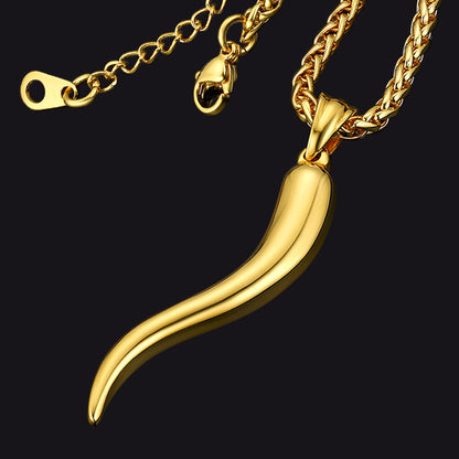 Cornicello Italian Horn Necklace Amulet Pendant