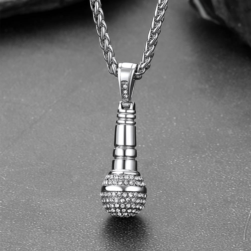 Rock Music Microphone Necklaces for Teens