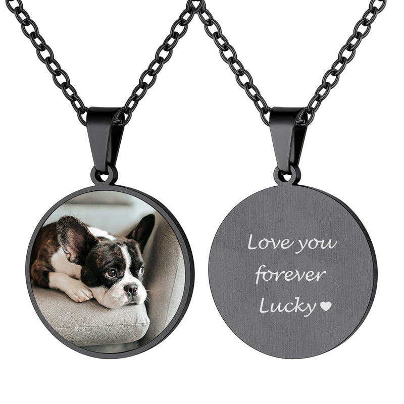 Customized Memorial Pet Picture Necklace for