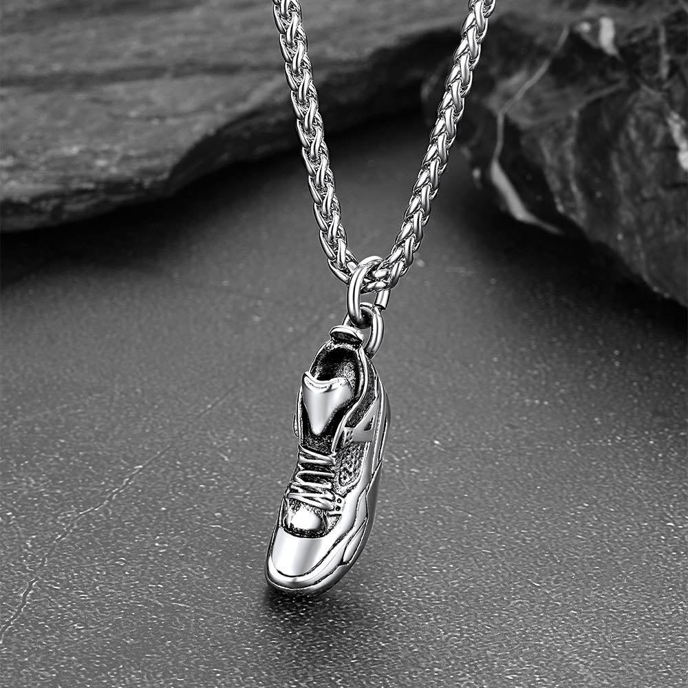 Sport Shoe Sneaker Necklace Pendant for