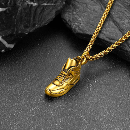Sport Shoe Sneaker Necklace Pendant for