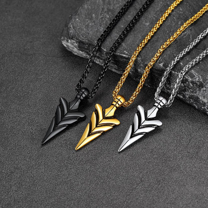 Spear Arrowhead Necklace Pendant for