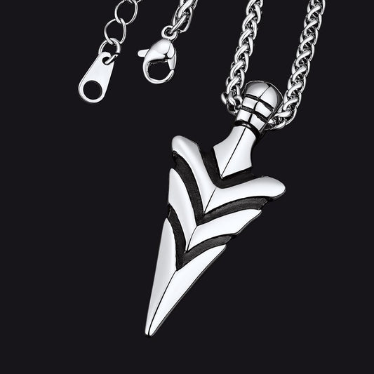 Spear Arrowhead Necklace Pendant for