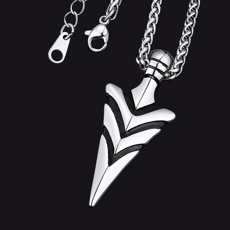 Spear Arrowhead Necklace Pendant for