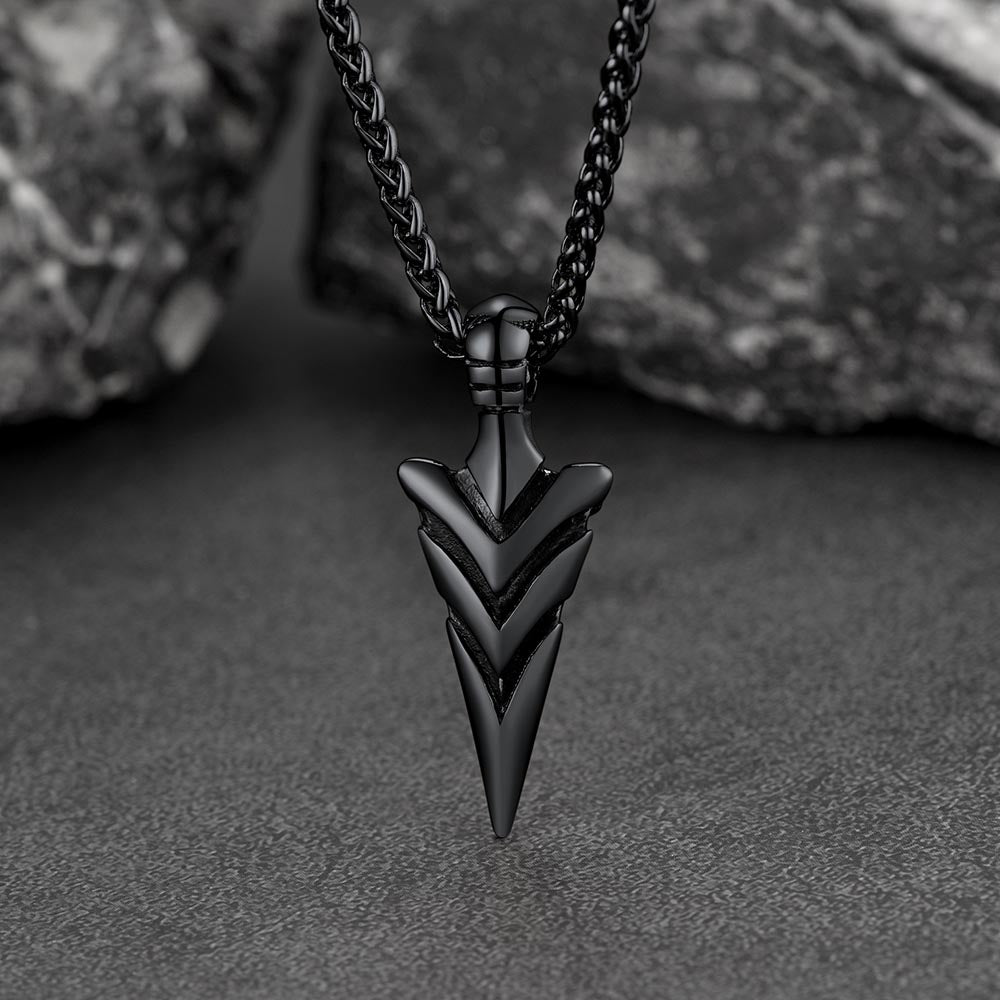 Spear Arrowhead Necklace Pendant for