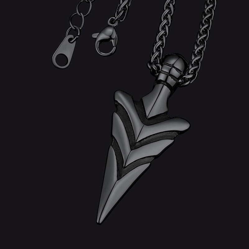 Spear Arrowhead Necklace Pendant for