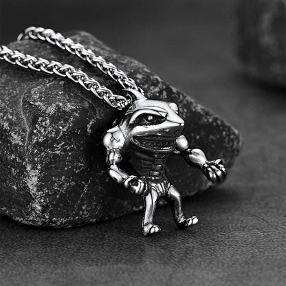 Punk Masculine Shark Necklace in Stainless Steel